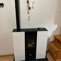 Stufa a Pellet con canna fumaria e Aspiracenere