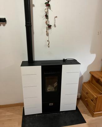 Stufa a Pellet con canna fumaria e Aspiracenere
