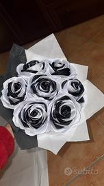 mazzo fiori in stoffa