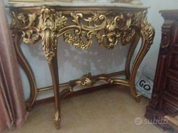 Console con Specchiera in Stile Barocco