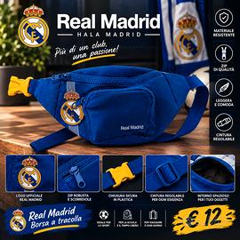 Marsupio Real Madrid Blu Reale - Come Nuovo