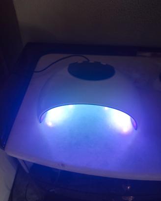 lampada per unghie con accessori