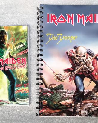 Iron Maiden quaderni tappi birra penna memorabilia