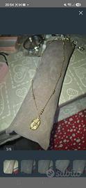 Collana donna Tulipano Acciaio Placcato Oro 18k