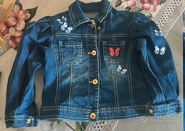 Giubbotto di jeans con maniche a sbuffo 18/24 mesi