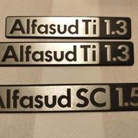 Scritta sigla modello Alfa Romeo Alfasud ti e sc