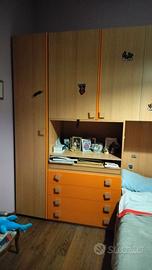 cameretta a ponte completa con scrivania