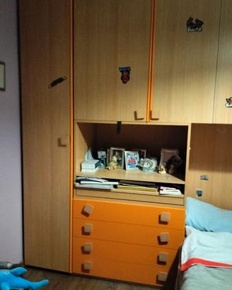 cameretta a ponte completa con scrivania