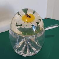 Barattolo per miele vintage in lucite