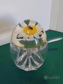 Barattolo per miele vintage in lucite
