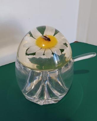Barattolo per miele vintage in lucite
