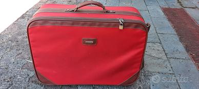 Valigia Samsonite tela rossa con totelle