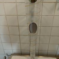 Vaso cristallo e argento