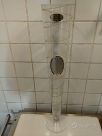 Vaso cristallo e argento