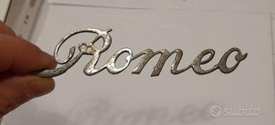 Alfa romeo romeo stemma scritta  logo  d' epoca
