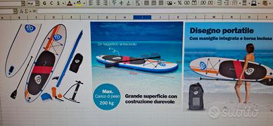 Puddle COSTWAY - tavola da surf gonf. 300x76x15 cm