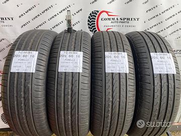 4 pneumatici 205/60 r16 pirelli estive 75%