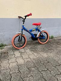 bicicletta bimbo spiderman.