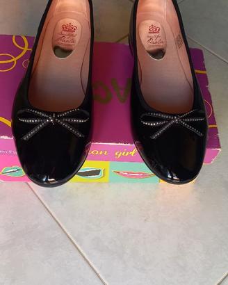 Scarpe donna ballerina vernice nere
