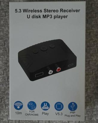Ricevitore Bluetooth MP3 USB per auto casa - Nuovo