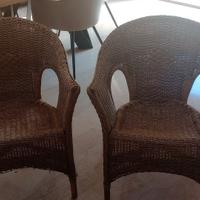 1  poltrona  in vimini