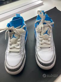 Jordan spizike low colorazione university blue