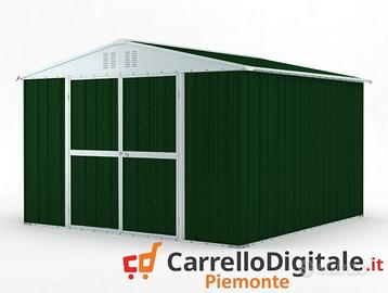 Box struttura lamiera Acciaio 327x307 verde scuro