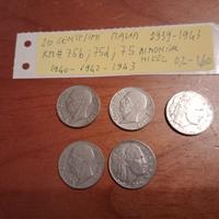 monete da 20 centesimi italiane, Km75 KM75b KM75d