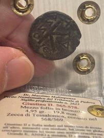 Moneta  Giustino II  Impero Romano Bizantino