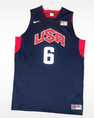 Canotta Basket USA Team Nike LeBron James n.6