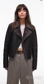 Giacca stile aviatore effetto montone