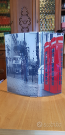 Lampada da muro in vetro serigrafato