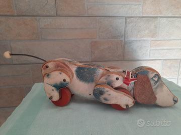Gioco/cane in legno vintage 