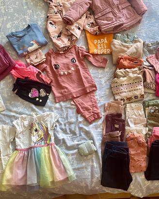 Scatola vestiti bimba 80 - 86 / 2 anni / 3 anni
