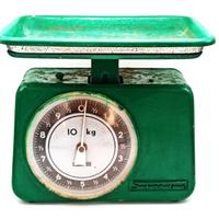 Bilancia Cucina Vintage Verde - Pezzo Arredo