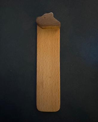 Segnalibro di legno con orso