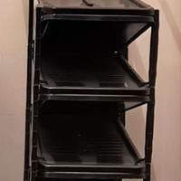 Scarpiera Estensibile ZIP 7 Posti Nera