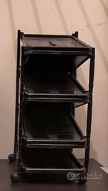 Scarpiera Estensibile ZIP 7 Posti Nera