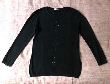 Maglione da donna con strass di Moda Piu. Tg. XL