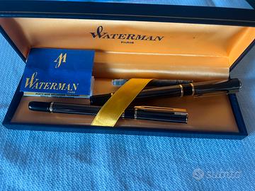 2 penne Waterman Paris stilografica e a sfera
