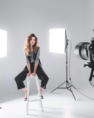 Set di softbox e ombrelli per shooting