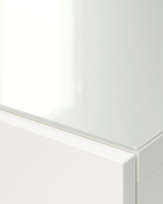 Piano copertura vetro besta Ikea 