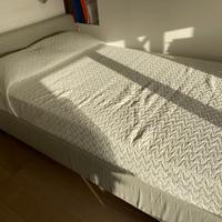 Letto Flou contenitore una piazza e mezza - Design