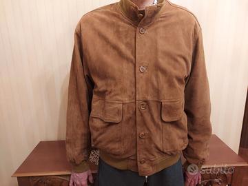 Giacca in pelle  scamosciata