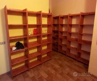 7 Librerie in Pino Rustico (Legno naturale)