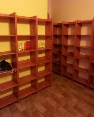 7 Librerie in Pino Rustico (Legno naturale)