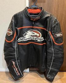 Giubbotto  pelle moto custom Harley tg M