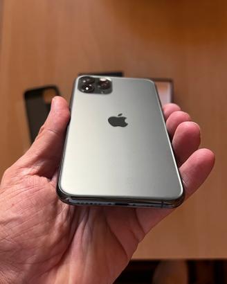 Iphone 11 Pro 256Gb verde bosco+box+accessori
