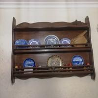 Piattaia in legno massello noce