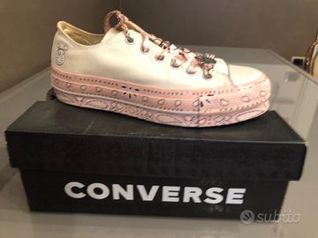 Converse White/Pink Dogwood/Black